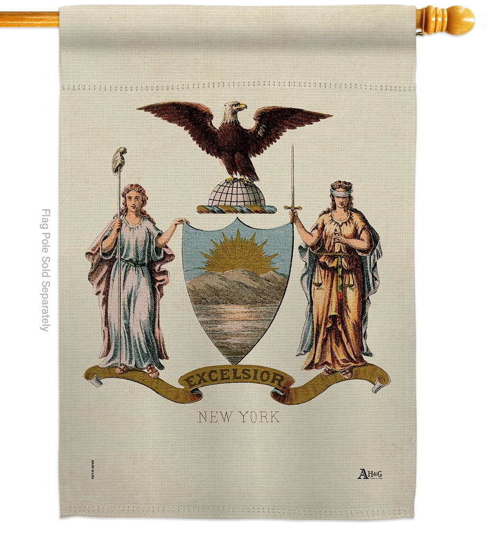 Coat Of Arms Of New York House Flag