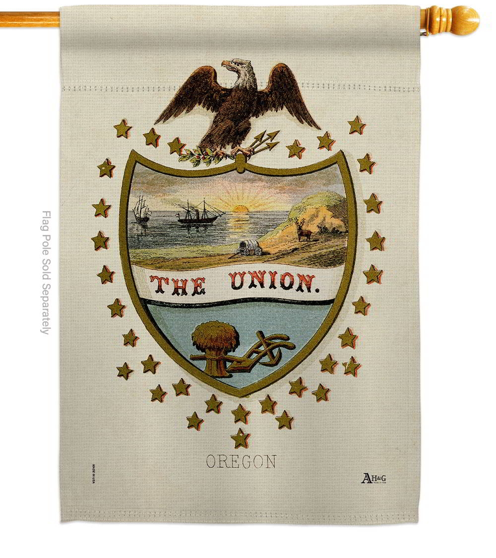 Coat Of Arms Of Oregon House Flag