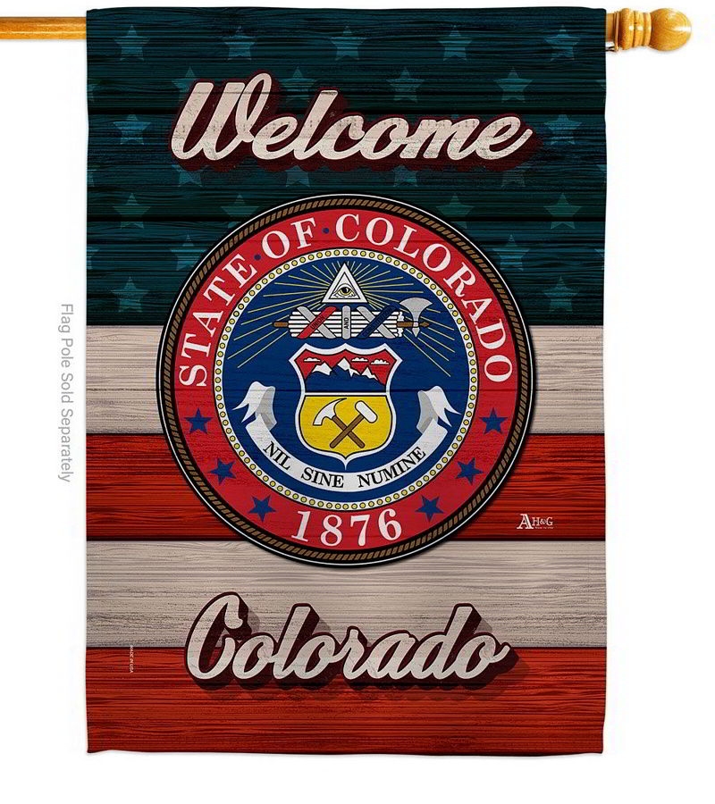 Welcome Colorado House Flag