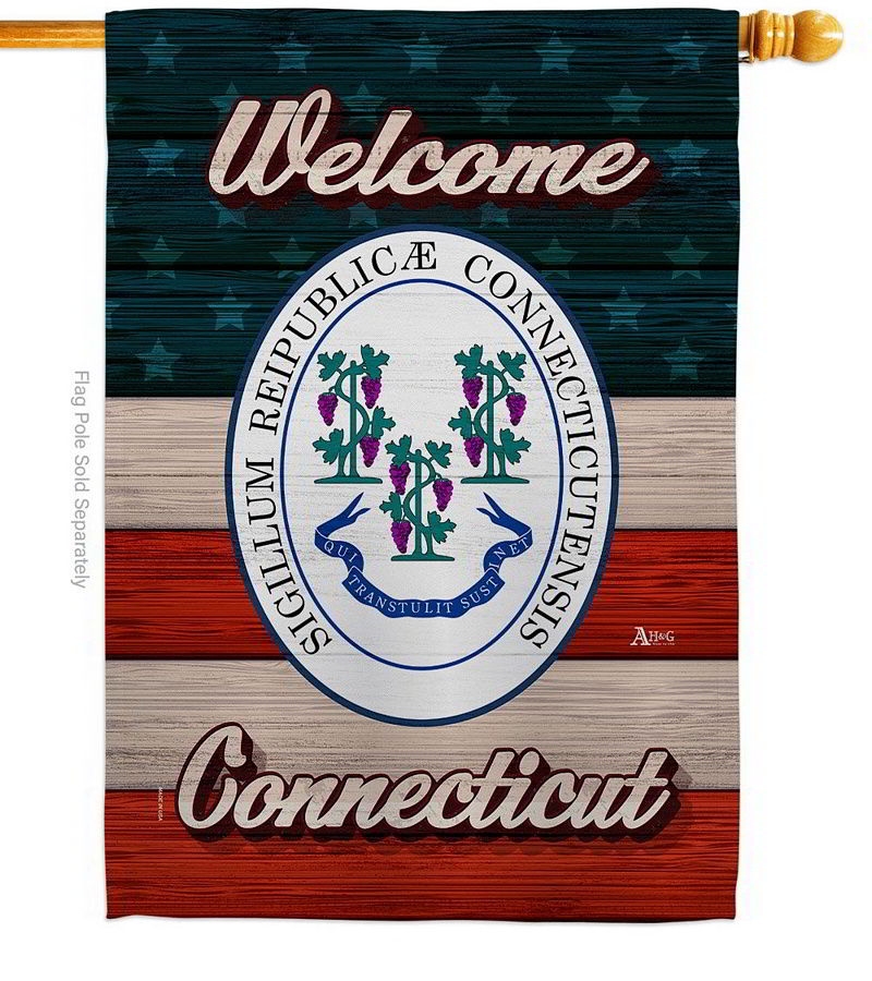 Welcome Connecticut House Flag
