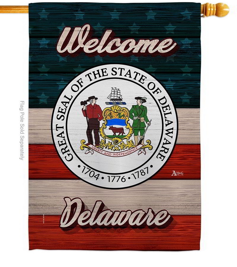 Welcome Delaware House Flag