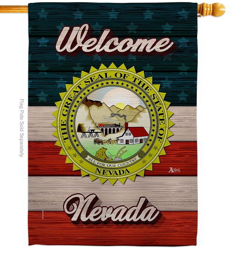 Welcome Nevada House Flag