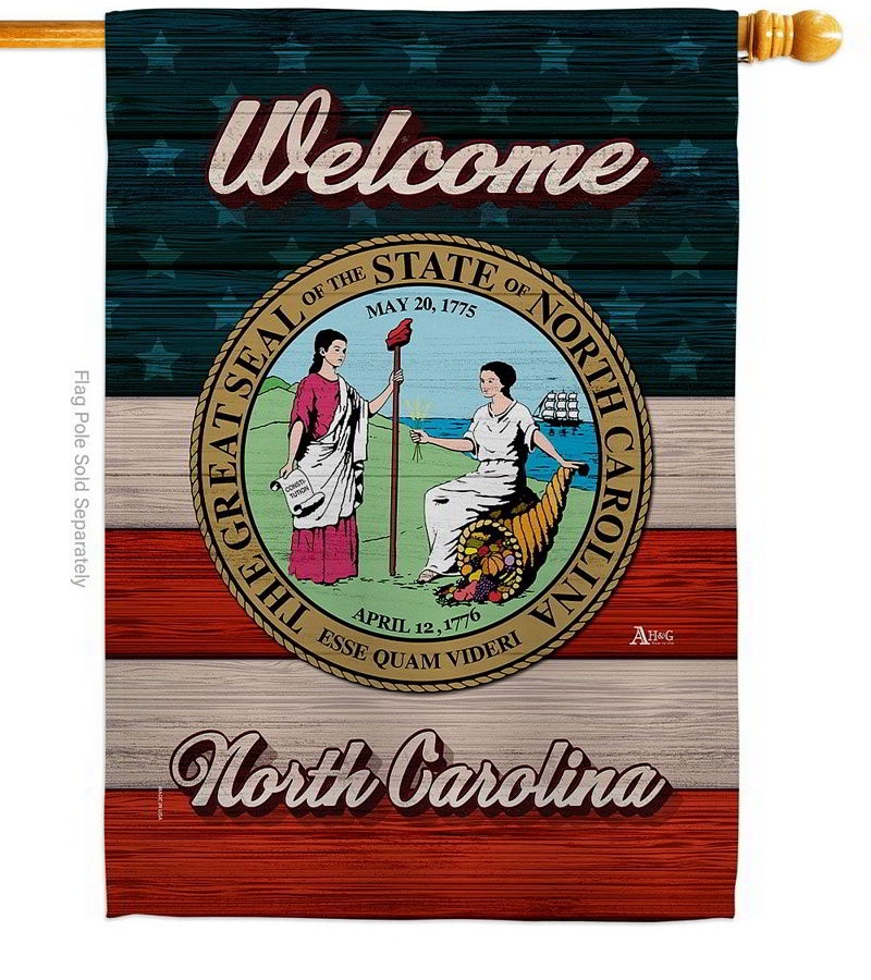 Welcome North Carolina House Flag