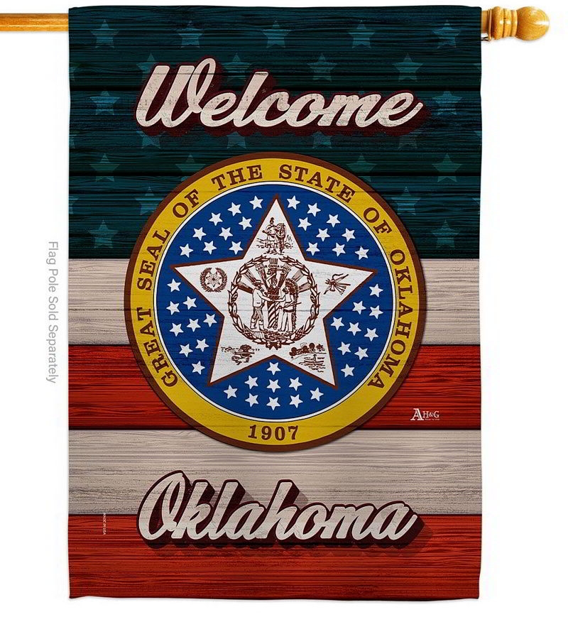 Welcome Oklahoma House Flag