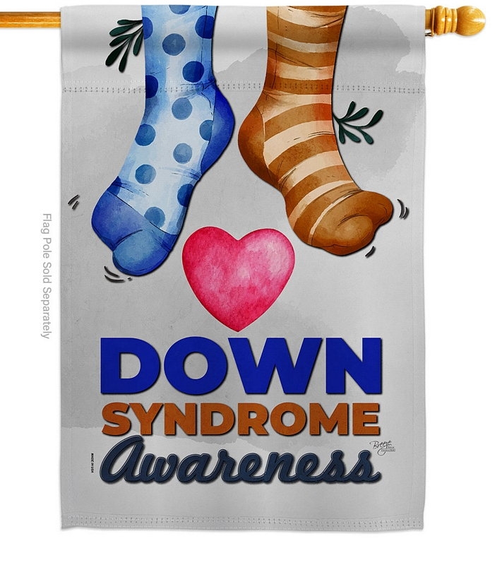 Down Syndrome Awareness House Flag