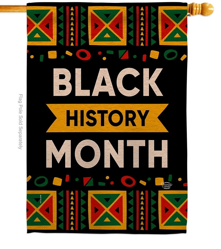 Celebrate Black History Month House Flag
