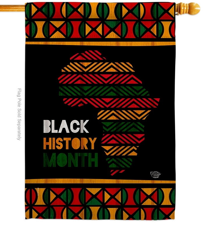 Afro-Americans History Month House Flag