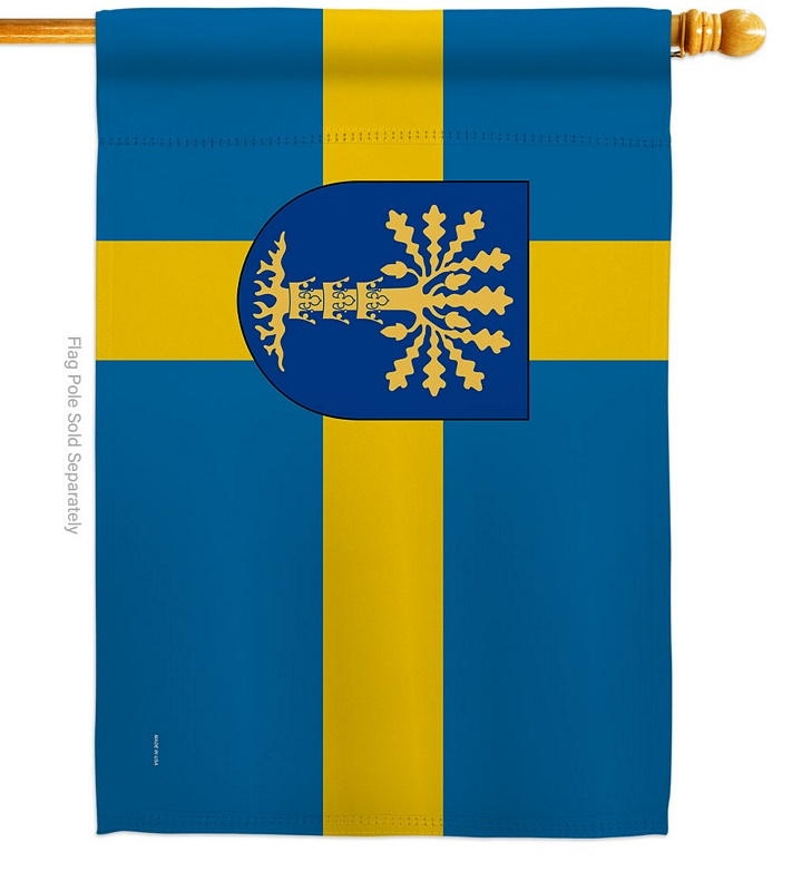 Provinces Of Sweden Blekinge House Flag