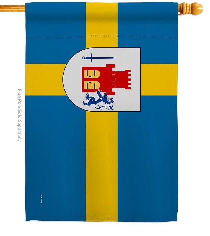 Provinces Of Sweden Bohuslan House Flag
