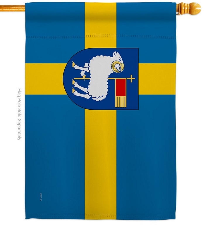 Provinces Of Sweden Gotland House Flag