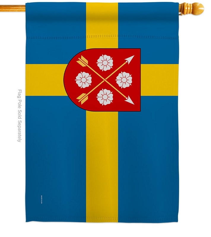 Provinces Of Sweden Narke House Flag