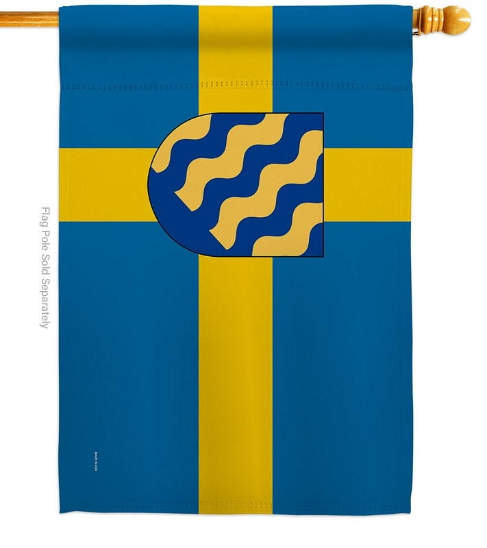 Provinces Of Sweden Norrbotten House Flag