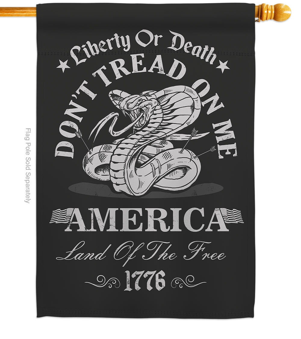 Liberty Or Death Dont Tread On Me House Flag