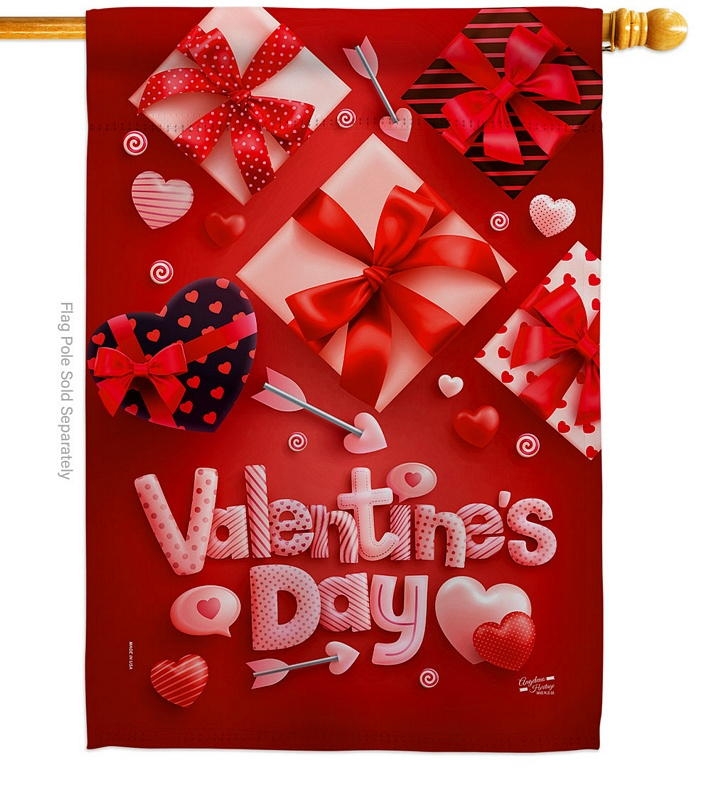 Valentine's Gifts House Flag