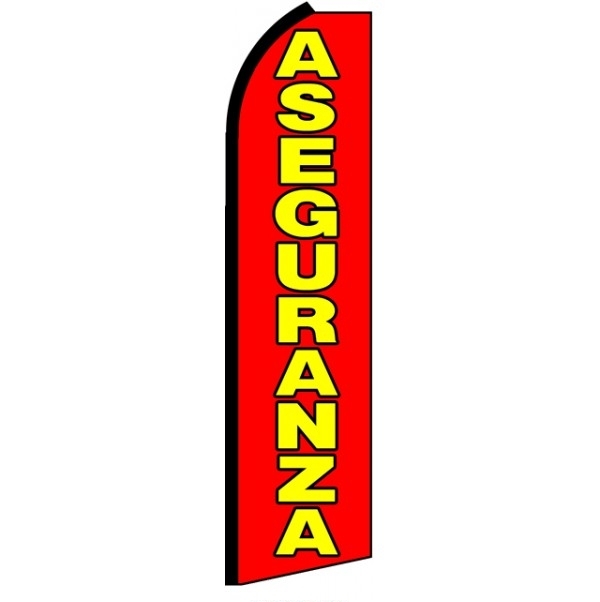 Aseguranza Feather Flag 2.5' x 11'