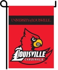 Louisville Cardinals Double Sided Garden Flag - 1 left