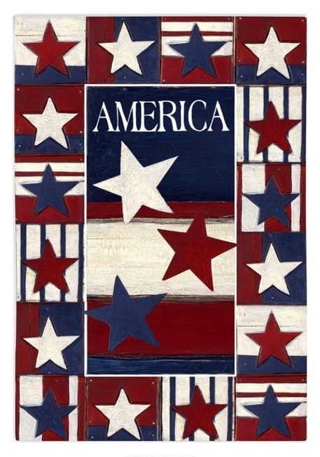 Patriotic Americana Garden Flag - 1 left