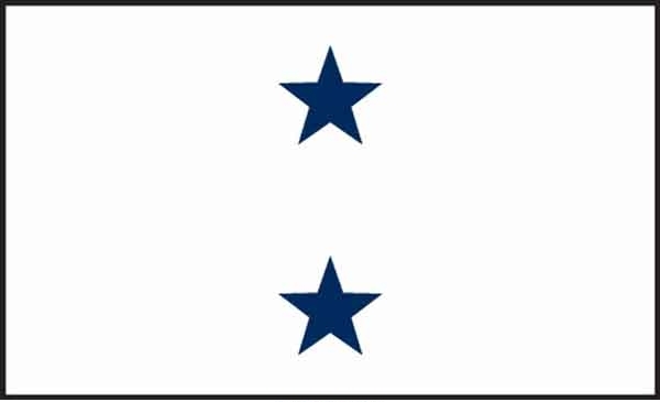 3' x 5' 2 Star Non-Seagoing Navy High Wind, US Made Flag