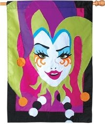 1 left - Mardi Gras Garden Flag