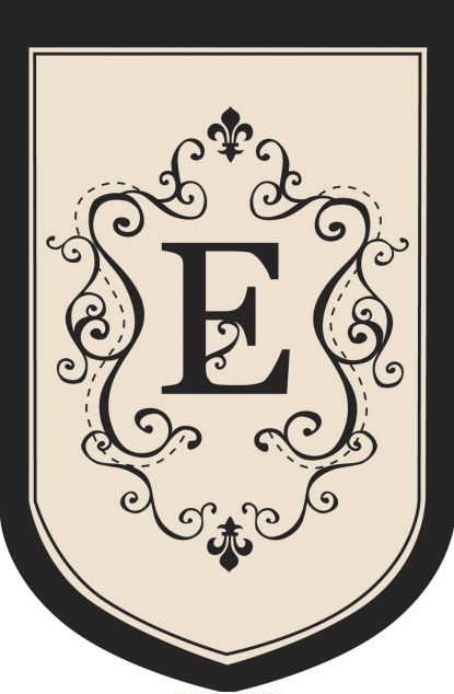 1 left - Monogram "E" Garden Flag
