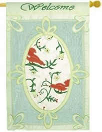 Birds Welcome House Flag