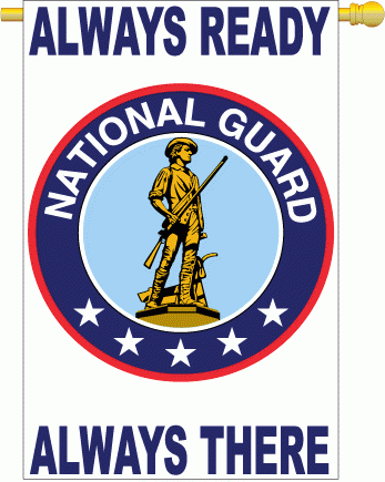 applique National Guard House Flag - 1 left