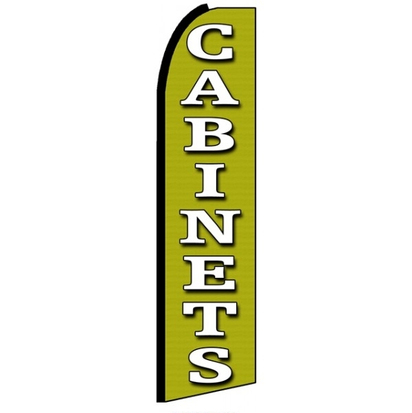 Cabinets Feather Flag 3' x 11.5'
