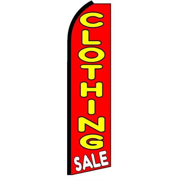 Clothing Sale Feather Flag 3' x 11.5'