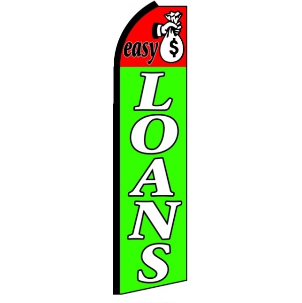 Loans Feather Flag 3' x 11.5'