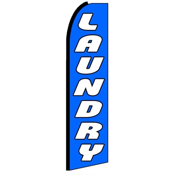 Laundry Feather Flag 3' x 11.5'