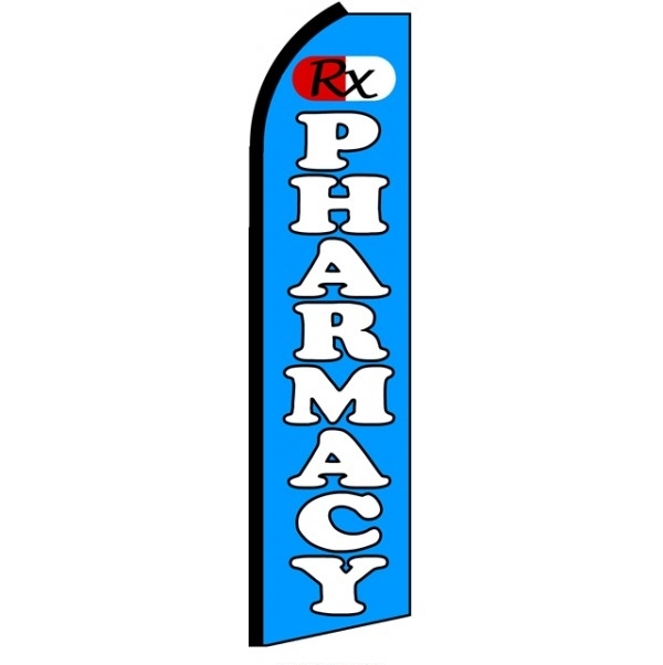 Pharmacy Feather Flag 3' x 11.5'