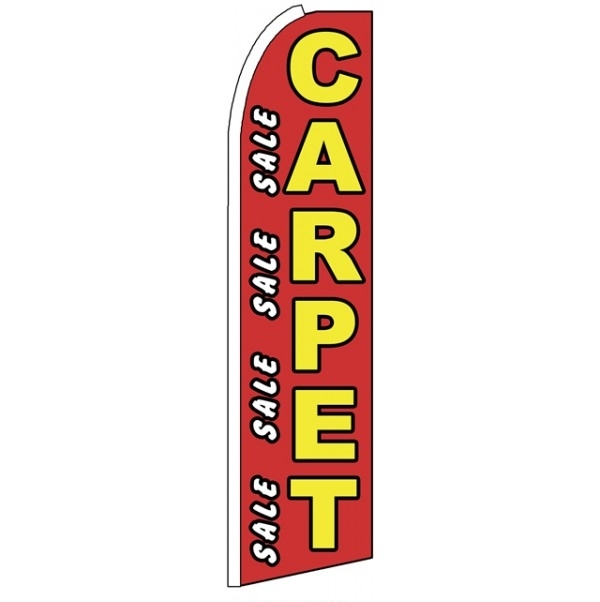 Carpet Sale Feather Flag 3' x 11.5'