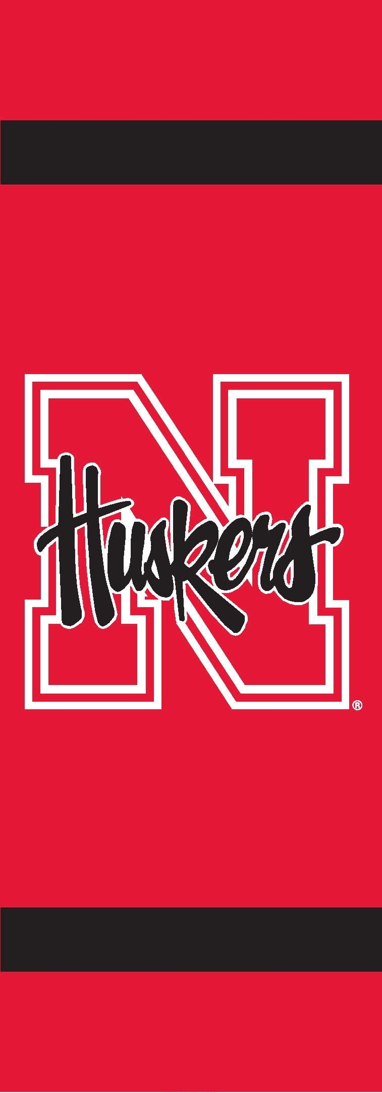 Nebraska Cornhuskers Post Banner 30" x 11"
