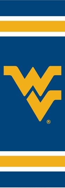 West Virginia Mountaineers Post Banner 30" x 11"