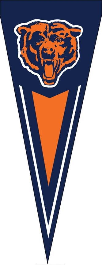 Bears Yard Pennants 34" x 14"