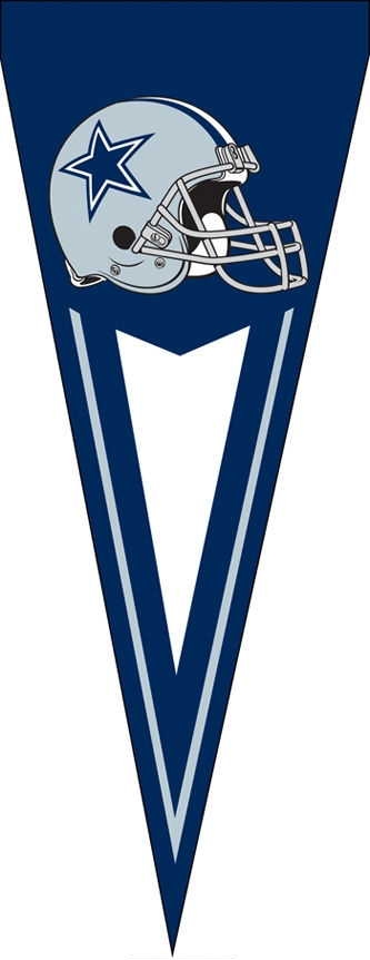 Cowboys Yard Pennants 34" x 14"