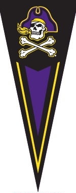 East Carolina Pirates Yard Pennant 34" x 14"