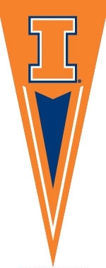 Illinois Fighting Illini Yard Pennant 34" x 14"