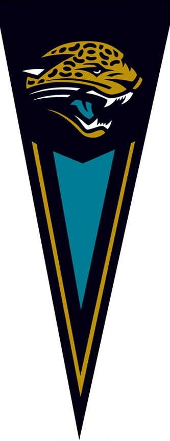 Jaguars Yard Pennants 34" x 14"