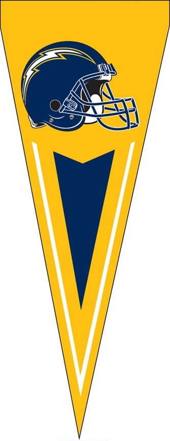 Chargers Yard Pennants 34" x 14"