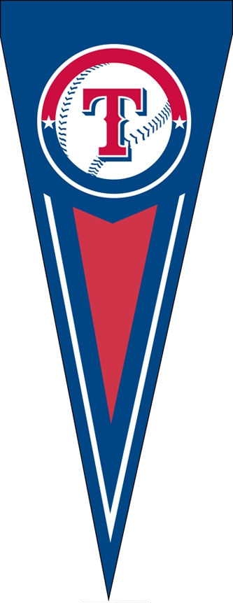 Rangers Yard Pennant 34" x 14"
