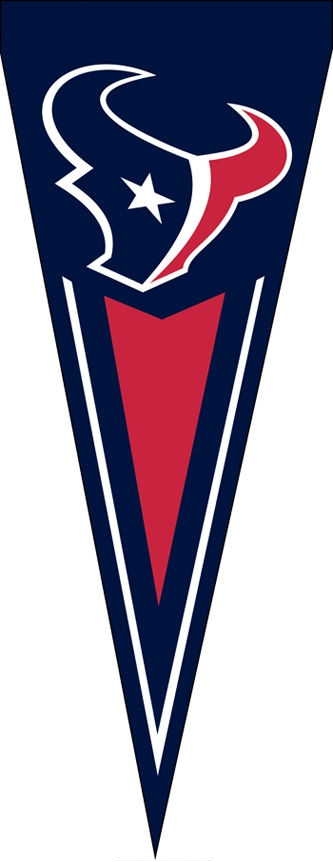 Texans Yard Pennants 34" x 14"