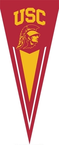 USC Trojans "Trojan Head" Yard Pennant 34" x 14"