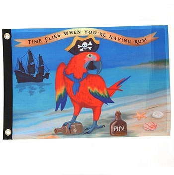 1 left - Parrot the Pirate Seafarer Flag