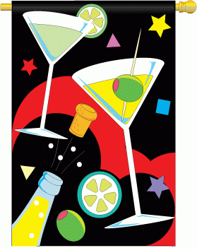 applique Party Garden Flag - 1 left