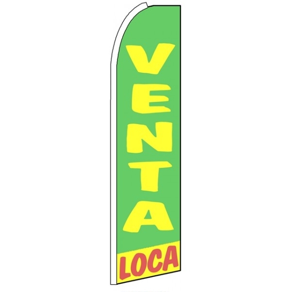 Venta Loca Feather Flag 3' x 11.5'