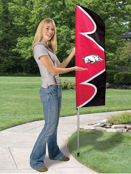Arkansas Razorbacks Swooper Flag Kit 43" x 13"