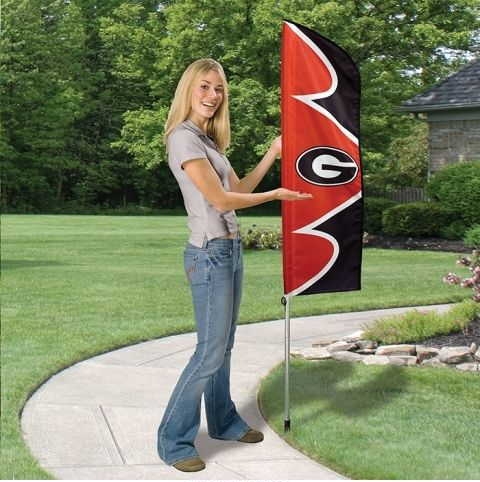 Georgia Crimson Swooper Flag Kit 43" x 13"