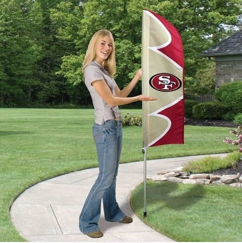 San Francisco 49ers Swooper Flag Kit 43" x 13"