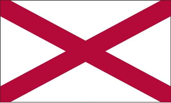 3' x 5' Alabama State High Wind, US Made Flag